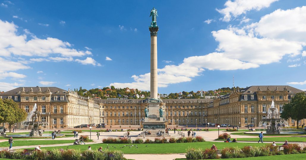 Der Stuttgarter Schlossplatz